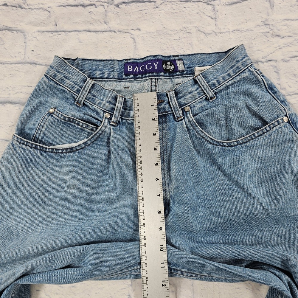 Levis SilverTab Baggy Jeans MENS 32x30 Light Wash Blue Vintage 90s Streetwear - Picture 4 of 13